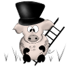 Cochon Nouvel An bonne chance