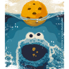 Sesame Street Cookie Monster Like Shark