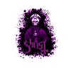 Ghost logo purple