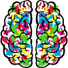 Creative colourful brain