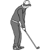 Golfer Clipart Design