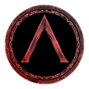 Sparta Lambda Symbol Keltisch Feuerrot
