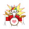Einhorn Schlagzeug Drums