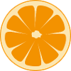 orange half