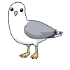 Comic Möwe Gull