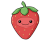 Comic Erdbeere Strawberry