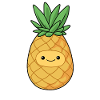 Comic Ananas Pineapple