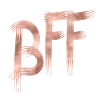 BFF rose gold