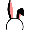 Hasenohren zweifarbig