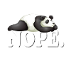Nope panda design funny