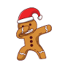 Dabbing Pain de Noël Humour