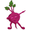 Dabbing beetroot