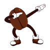 Dabbing coffee bean
