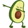 Dabbing Avocado - Dab Dance - Lustig - Cool -Trend