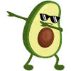 Untar el aguacate - danza DAB - divertidas gafas