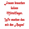 Spruch Mittelfinger