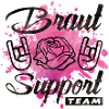 braut support rose party