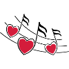 music hearts notes