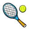 Tennisschläger Comic