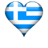 greek Heart Greece Flag