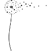 Stylized dandelion