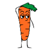 Carrot vegetable motif