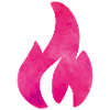 flamme feuer pink