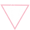 Triangle with mountains and birds