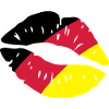 germany kiss lips