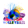 Netter Volleyball bunt