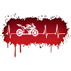 Motorcycle racing driver pulse