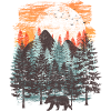 Forest landscape (Bear)