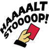 rote karte stop