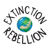 Affiche Extinction Rebellion Earth blanc