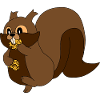 Squirrel biscuit sweet