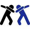 dabbing team man