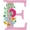 flower 12 red with e