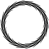 laurbær krans ramme cirkel runde design logo tekst
