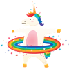 Ich Bin 1 Klasse Einhorn Hula Unicorn