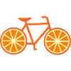 Fahrrad Orange