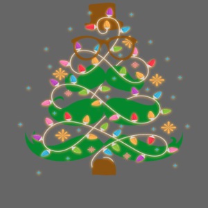Mustache Holiday Tree