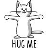 Hug me - cat (a)