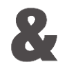 Bold Ampersand Glyph Print