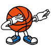 Dab dabbing basketball ball﻿