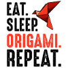Red Origami Bird