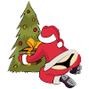 Weihnachtsmann String Weihnachsbaum Bescherung