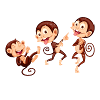 Three Monkeys. Three monkeys.