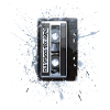 old school mix tape blue