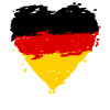 Germany flag heart
