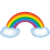 Rainbow & clouds